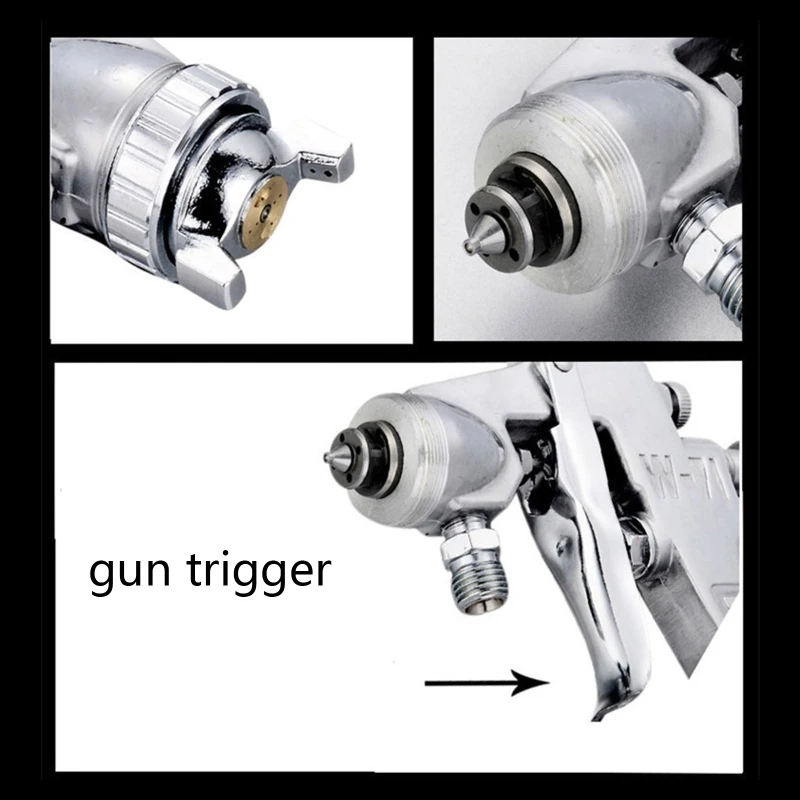 Pneumatic Tool Spray Gun with Cup 1.5 mm Nozzle Wall Painting W-71 Spray Gun Set Automotive Paint