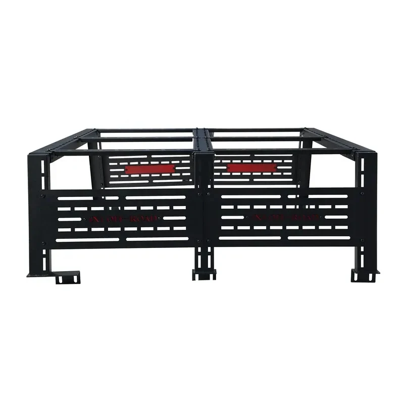 고성능 업그레이드 공장 직판 텍스처 블랙 분체 도장 4X4 픽업 트럭 베드 랙 카고 시스템