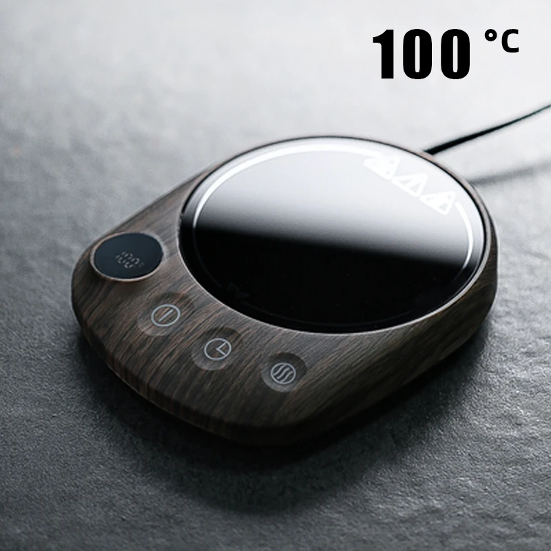 100°C Cup Heater Coffee Mug Warmer Hot Tea Makers Warmer Coaster 5 Gear Temperature Cup Heaters Coffee Milk Tea Heating Pad 220V 2