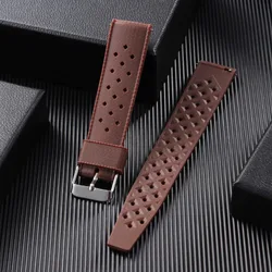 Waterproof Breathable Silicone Sport Watch Band with Quick Release - 22mm (Brown)