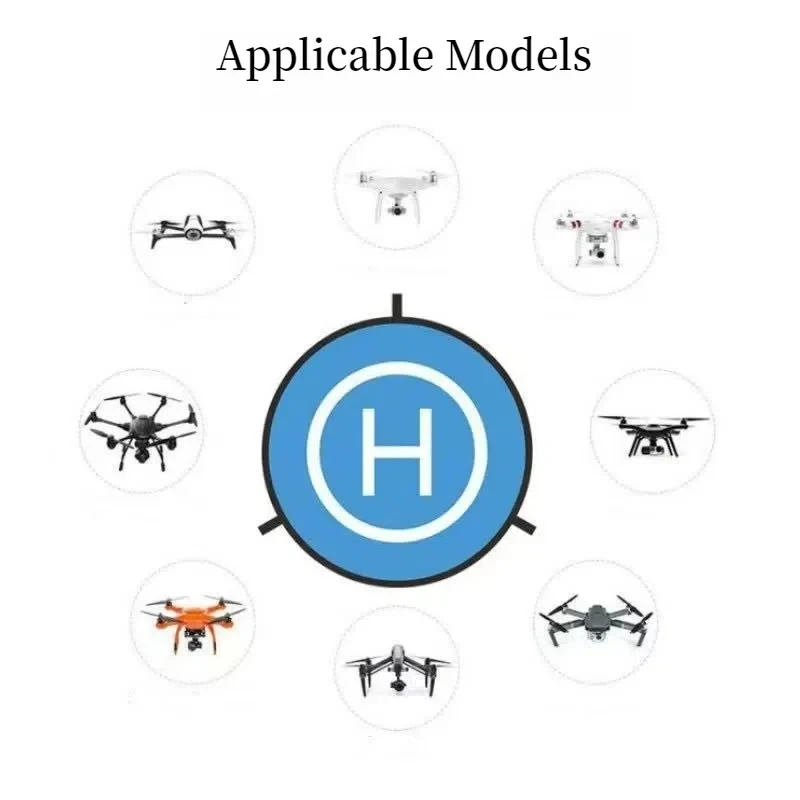 Tapis d'atterrissage pour drone 110cm imperméable pliable