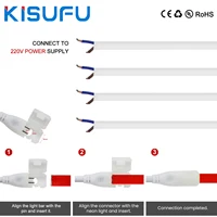 1/10/50/100pcs 2Pin สายไฟสําหรับ 10mm 220V 2835/5050 COB FCOB ไฟ LED Strip ไม่มีบัดกรี 2Pin Connector 20 ซม.ลวด 1