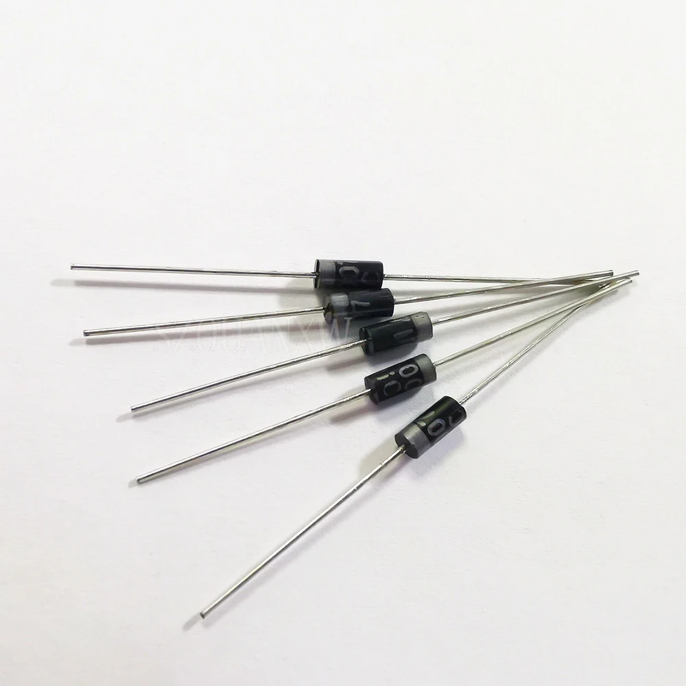 100pcs 정류 다이오드 2A 1000V DO-15 FR207