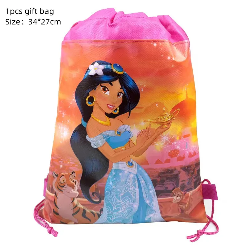 thumbnail image 1 of 1 juego de decoración para fiesta de cumpleaños con temática de la princesa Jasmine de la película Disney, pancarta para tarta, globo de látex, suministros para baby shower, 1 of 5