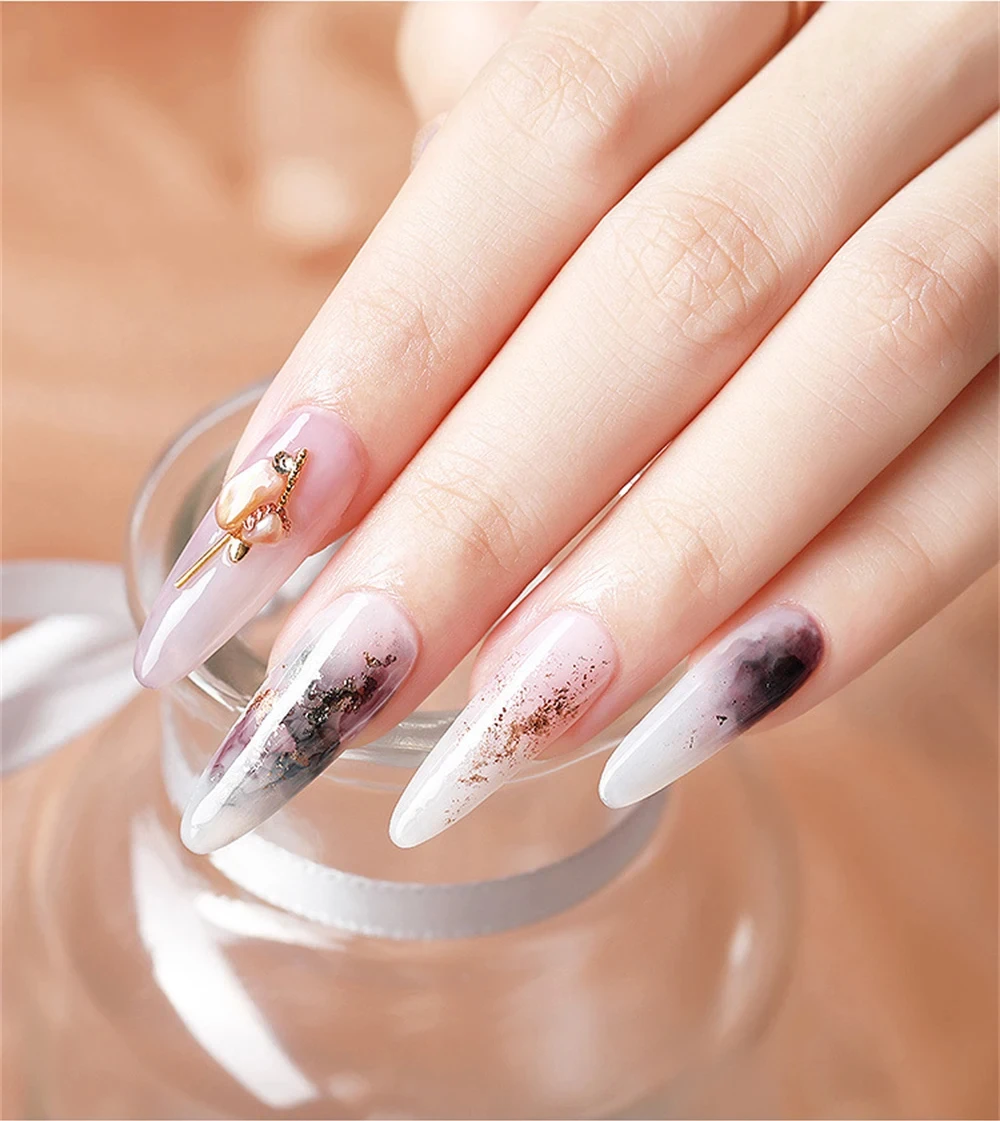 15ML Blühende Nagellack Set Marmor Nageltinte Tint Gel Aquarell Tinte Nagelkunst Blüte Gel Polnisches Semi Permanentes Abweichen UV Gel – Detail 20