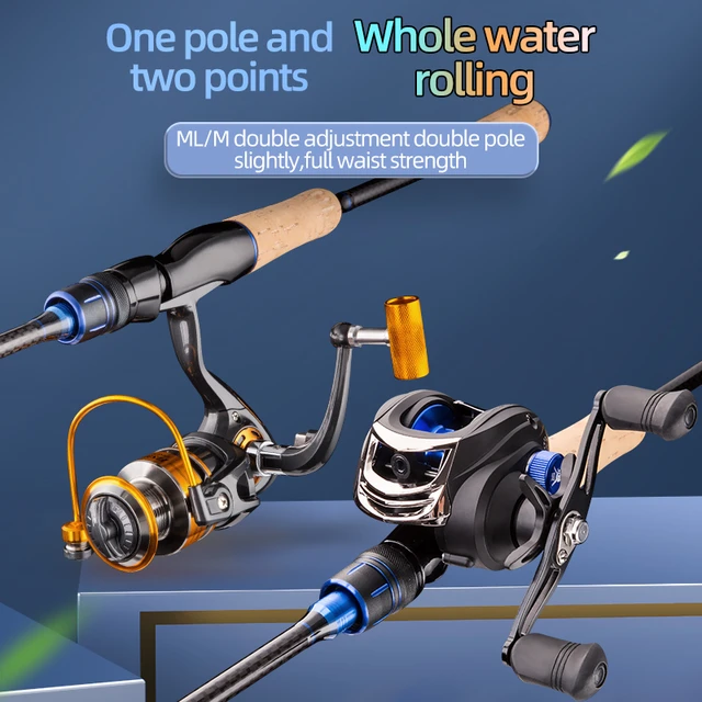 Hot Ml/m Power Double Tips Lure Fishing Rod 1.8m 2.1m 2.4m 2.7m