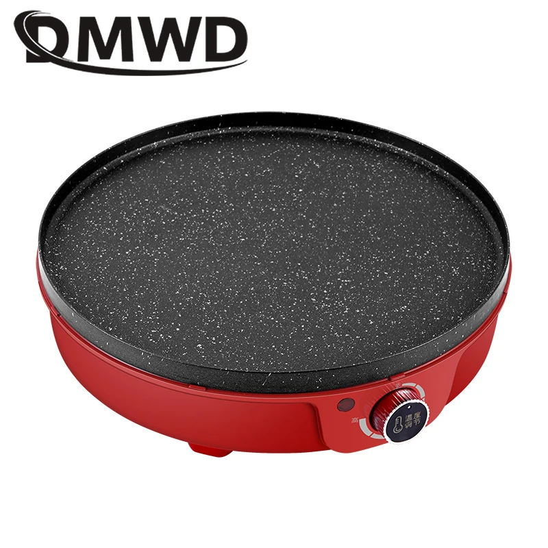 DMWD Electric Crepe Maker Pancake Cooker Steak Barbecue Grilling Stove Omelette Eggs Roll Frying Pan Pizza Pie Griddle Skillet 2