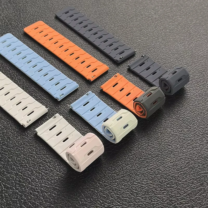 22mm Magnetic Silicone Sport Watch Band - Versatile Wristband Accessory