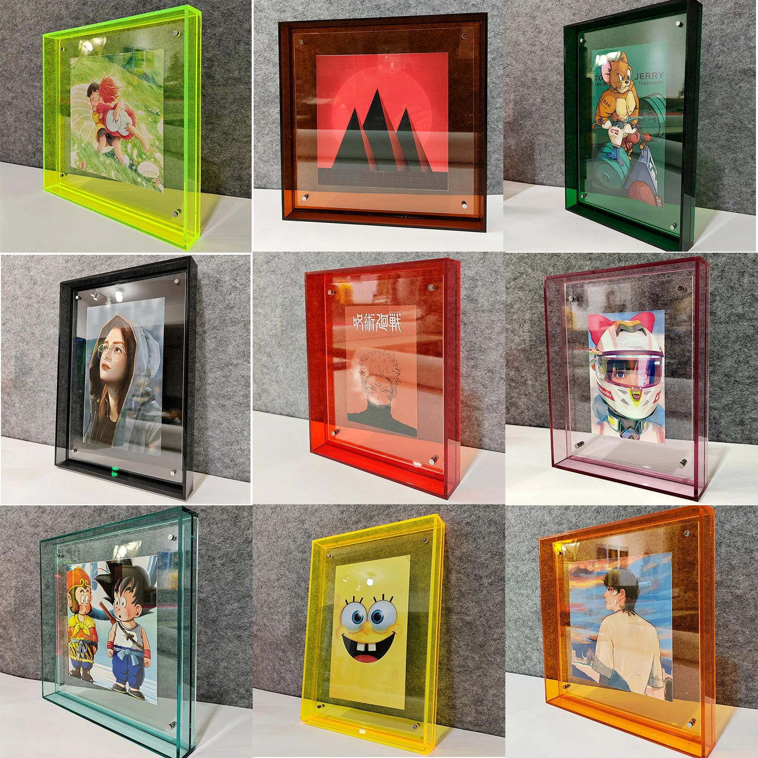 Large Acrylic Floating Picture Frame Display Art Photo Frames for Wall ...