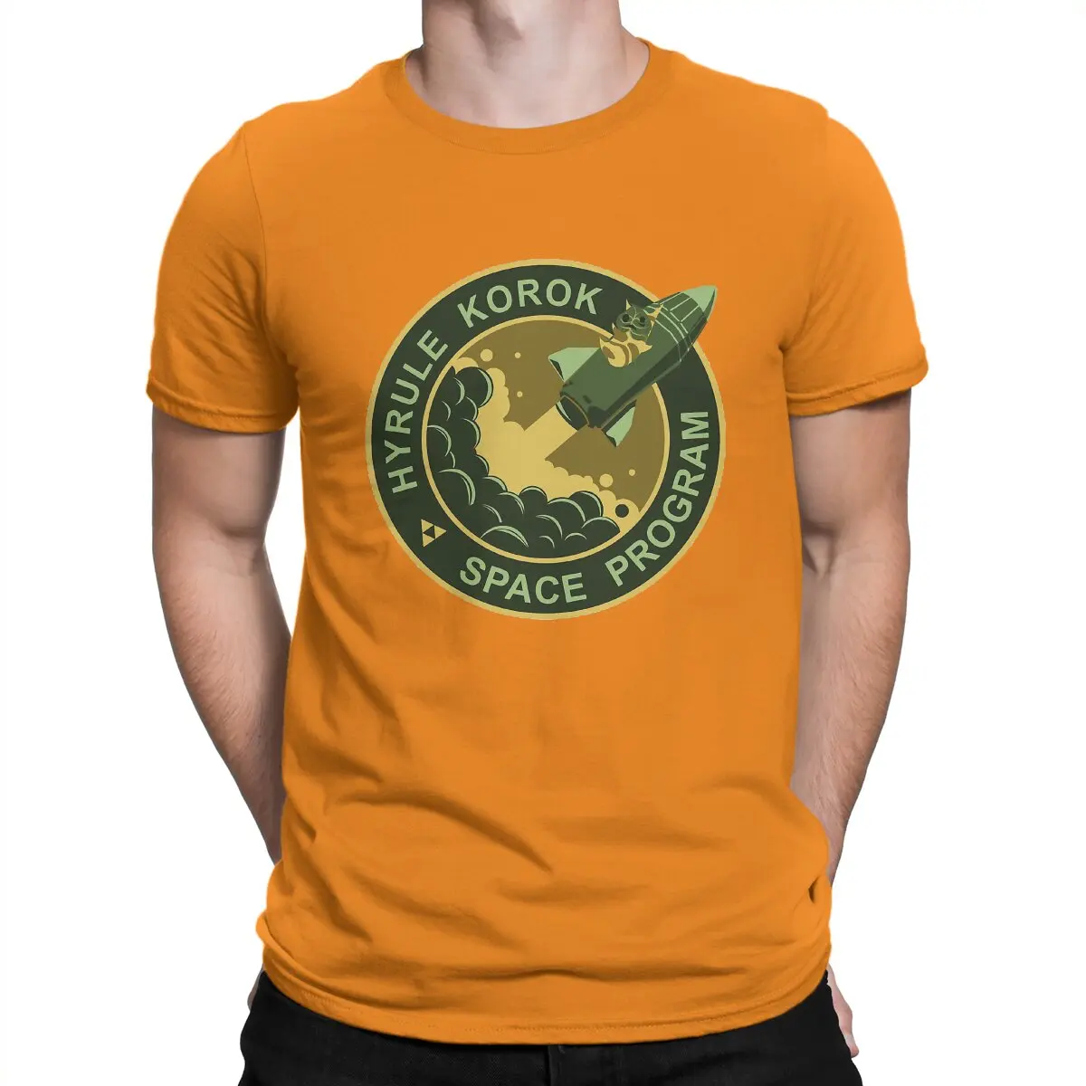 thumbnail image 1 of Camiseta de ocio del programa espacial Korok para hombre, de algodón, cuello redondo, de manga corta, con estampado de Z-Zelda., 1 of 7
