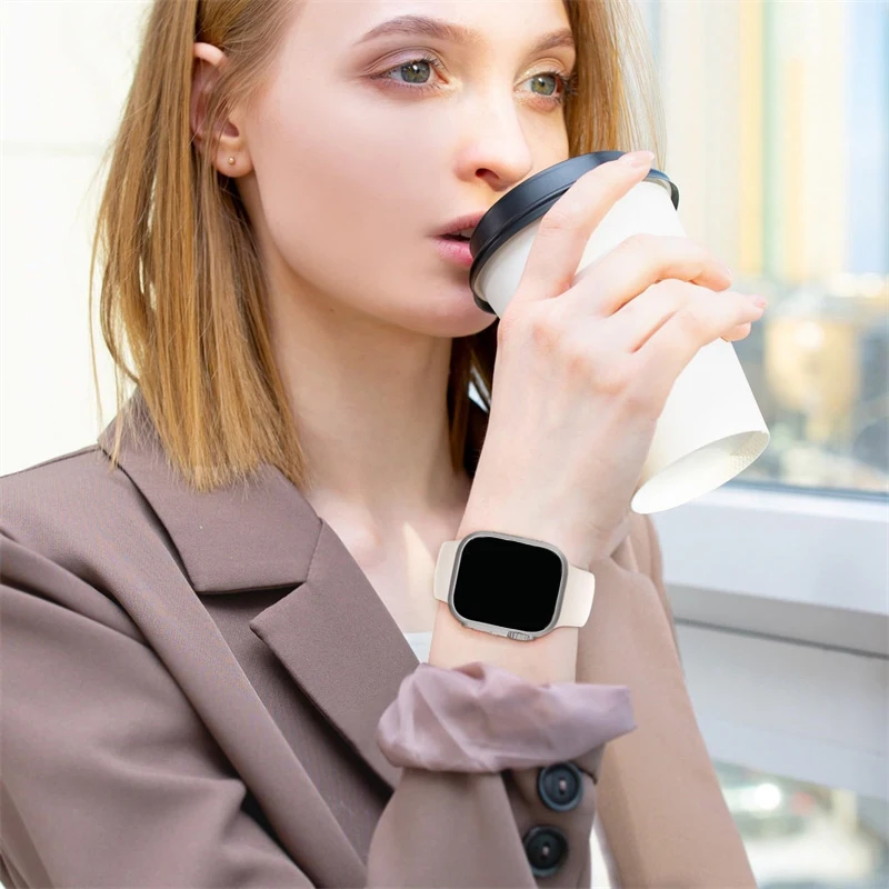 Enhanced Ultra iWatch Tempered Glass Screen Protector Case