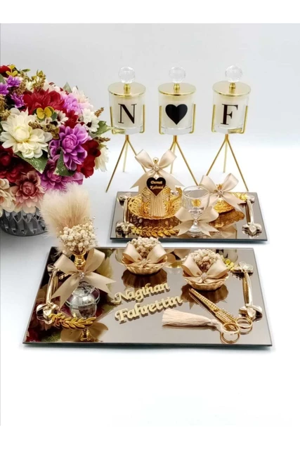 Epoxy tray set, engagement tray, promise tray, promise gift, engagement  gift, gift, promise decoration luxury 2022 tray Tea tray - AliExpress