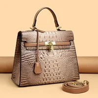 2025 Premium Women's Solid Color Shopper Bag - Designer Leather Crossbody With Parisian-Inspired Hardware 1