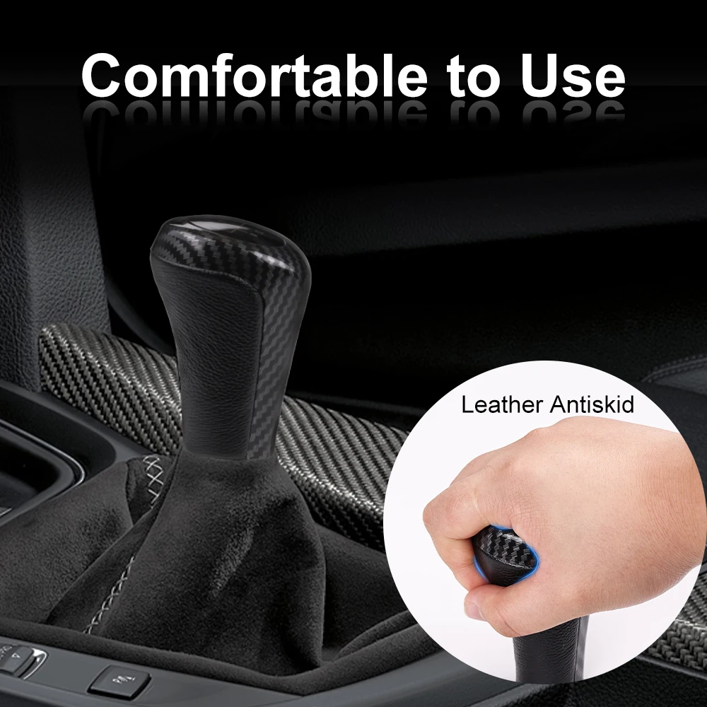 Luxury Leather Gear Stick Shift Knob - 5/6 Speed