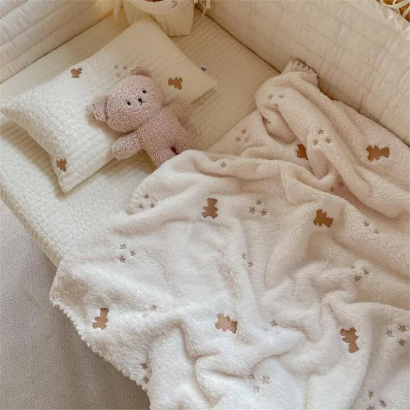 

Одеяло для новорожденных, флисовое покрывало для дивана, мягкое Пеленальное покрывало для малышей, детская коляска, покрывало для кроватки