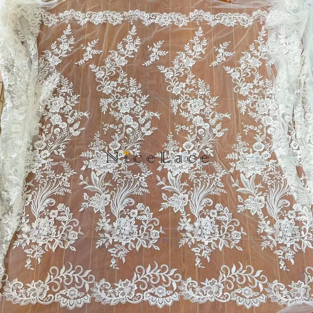 1 ярд лидер продаж высококачественная прозрачная блестящая белая Тюлевая