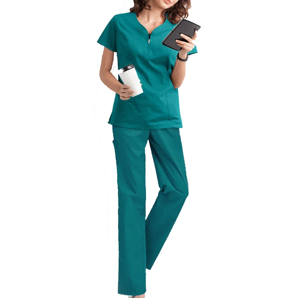 

Women Surgical Gowns Short-sleeved Medical Uniforms Nursing Accessories Dental Clinic Pet Hospital Beauty Salon Workwear Clothes