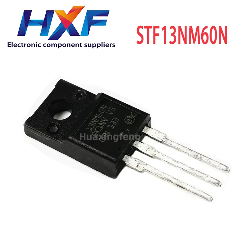 10PCS/lot 13NM60N STF13NM60N TO-220F 650V 11A MOS FET In Stock