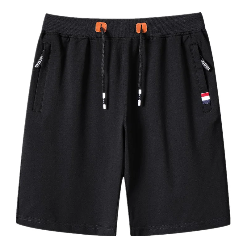 Summer New Men Casual Shorts Trend Brand Men Solid Color Cotton Running Shorts Fitness Drawstring Shorts Male Boardshorts M- 8XL