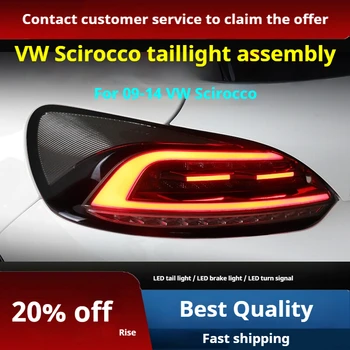 FT Luci Auto Per VW Scirocco Fanali Posteriori 2009-2014 Scirocco LED Lampada di Coda Dinamica Indicatori di direzione Fanali Posteriori Auto Montaggio