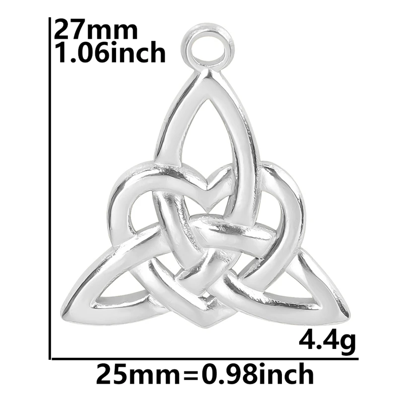 Stainless Steel Triangle Symbol Charm For Jewelry Making Bulk Heart Charms Pendant Handmade Necklace Earrings Bracelets Breloque
