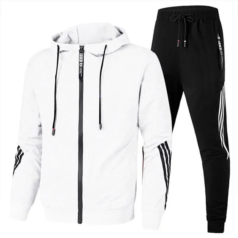 Outdoor men sweatshirt hoodie hooded sweatshirts new spring and autumn fashion plus size zipper hooded hoodies unisex sport trend casual solid color personality coat