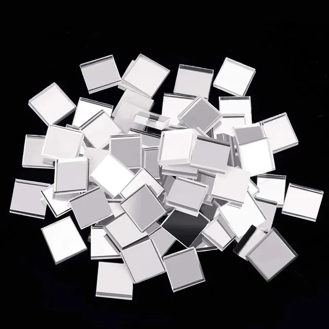4x100 cm créatif bricolage verre miroir autocollants mosaïque verre auto-adhésif miroir stickers muraux 3D fond mur miroir décoration 5