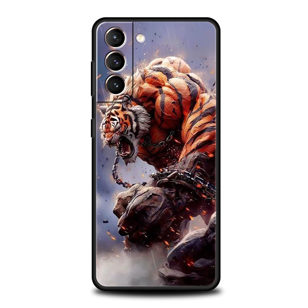 Fierce Tiger Silicone Phone Case - Stylish & Durable Cover