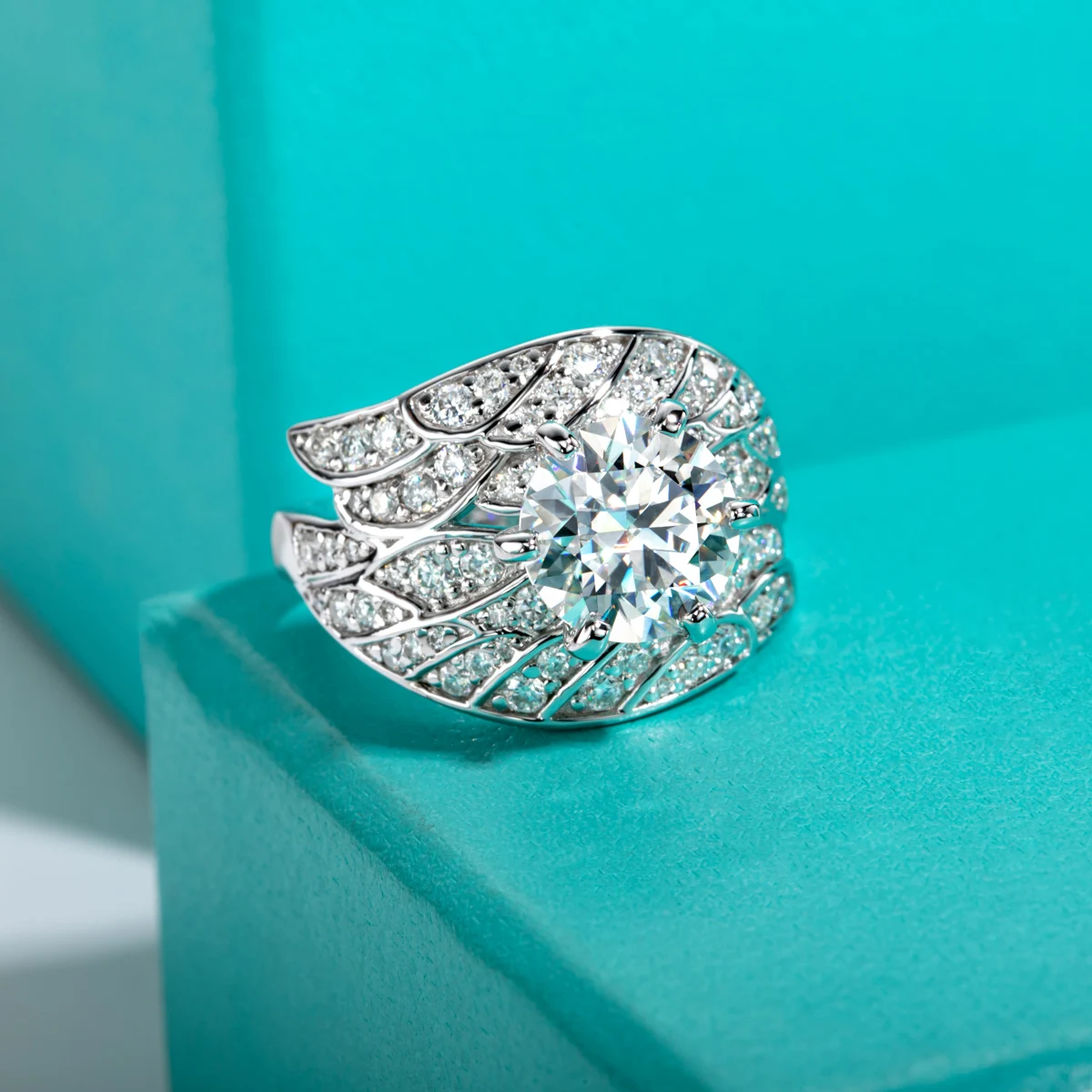 Engagement Ring Angel Wing