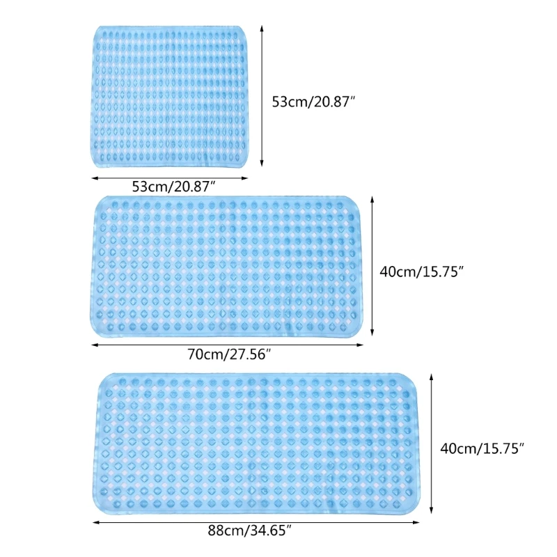 Dropship Bath Tub Mat Non-Slip Shower Mat BPA-Free Massage Anti-Bacterial  With Suction Cups Washable to Sell Online at a Lower Price