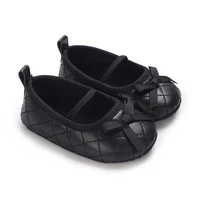 Cute Baby Patent Leather First Walker Shoes for Girl 2024 Infant Newborn Spring Autumn Bow Princess Dress No-Slip Shoes 1