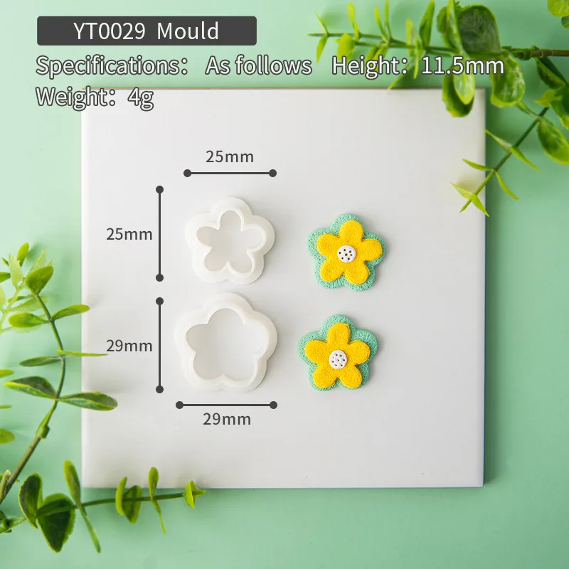 Set Di 18 Formine Per Argilla Polimerica: Tagliapasta Geometrici In Plastica Per Creare Orecchini E Gioielli Fai Da Te - 3