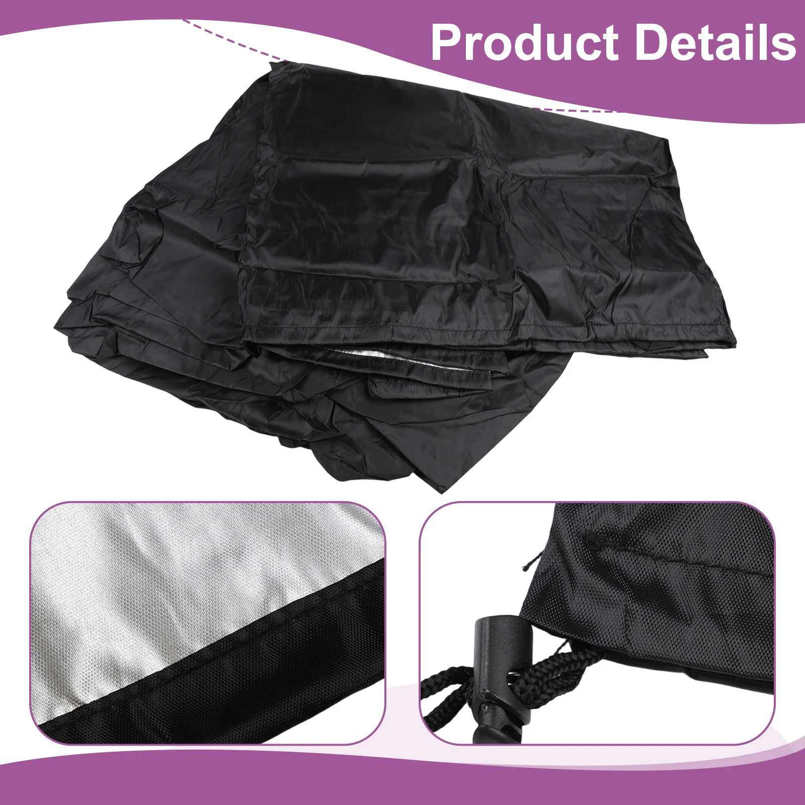 사용하기 쉬운 행잉베드 커버 보호대 야외 행잉베드 보호대 285*17*80cm 12FT 스탠드 커버 간편한 유지 관리