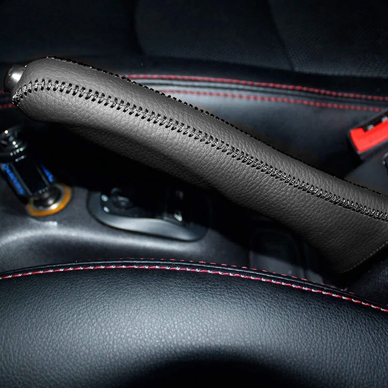 Car Gear Lever Knob Handbrake Protective Cover Handbrake Handle Cover For Peugeot 206 207