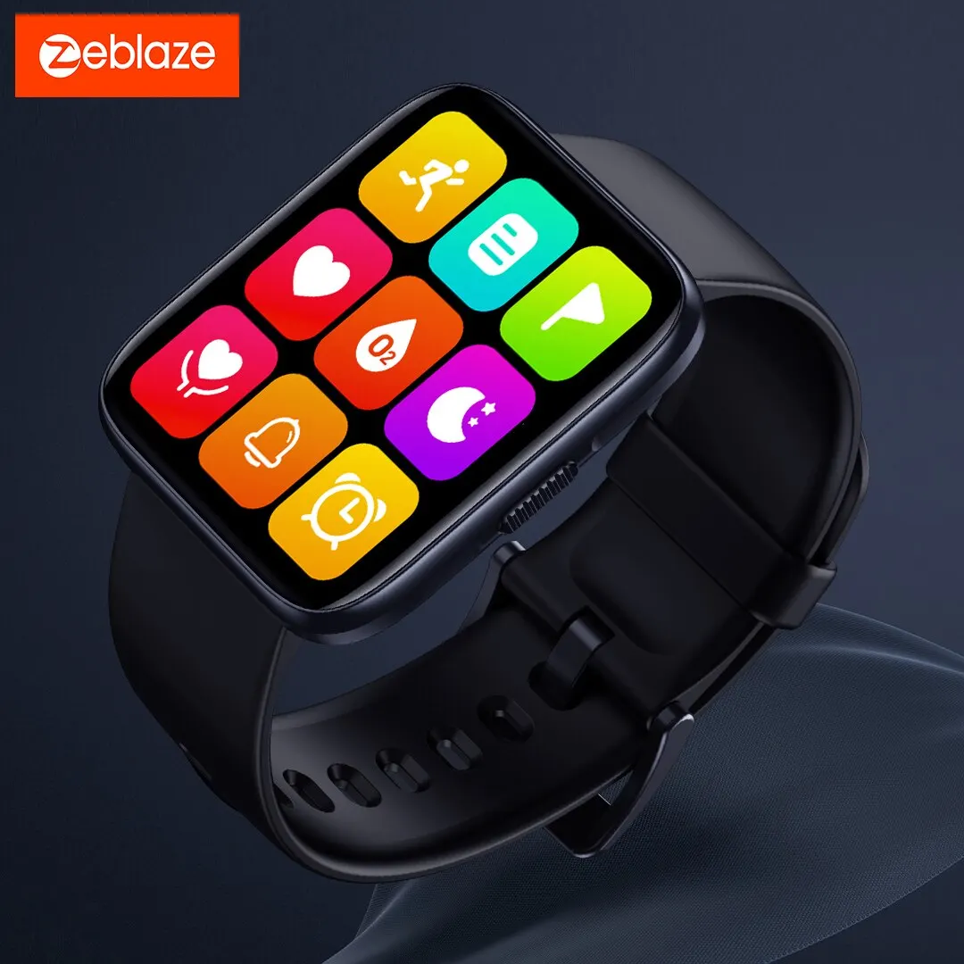 Zeblaze Beyond 2 GPS Smartwatch 1.78 Inch AMOLED Display Built in GPS 24H Health Monitor 200 Watch Face Smart Watch Men