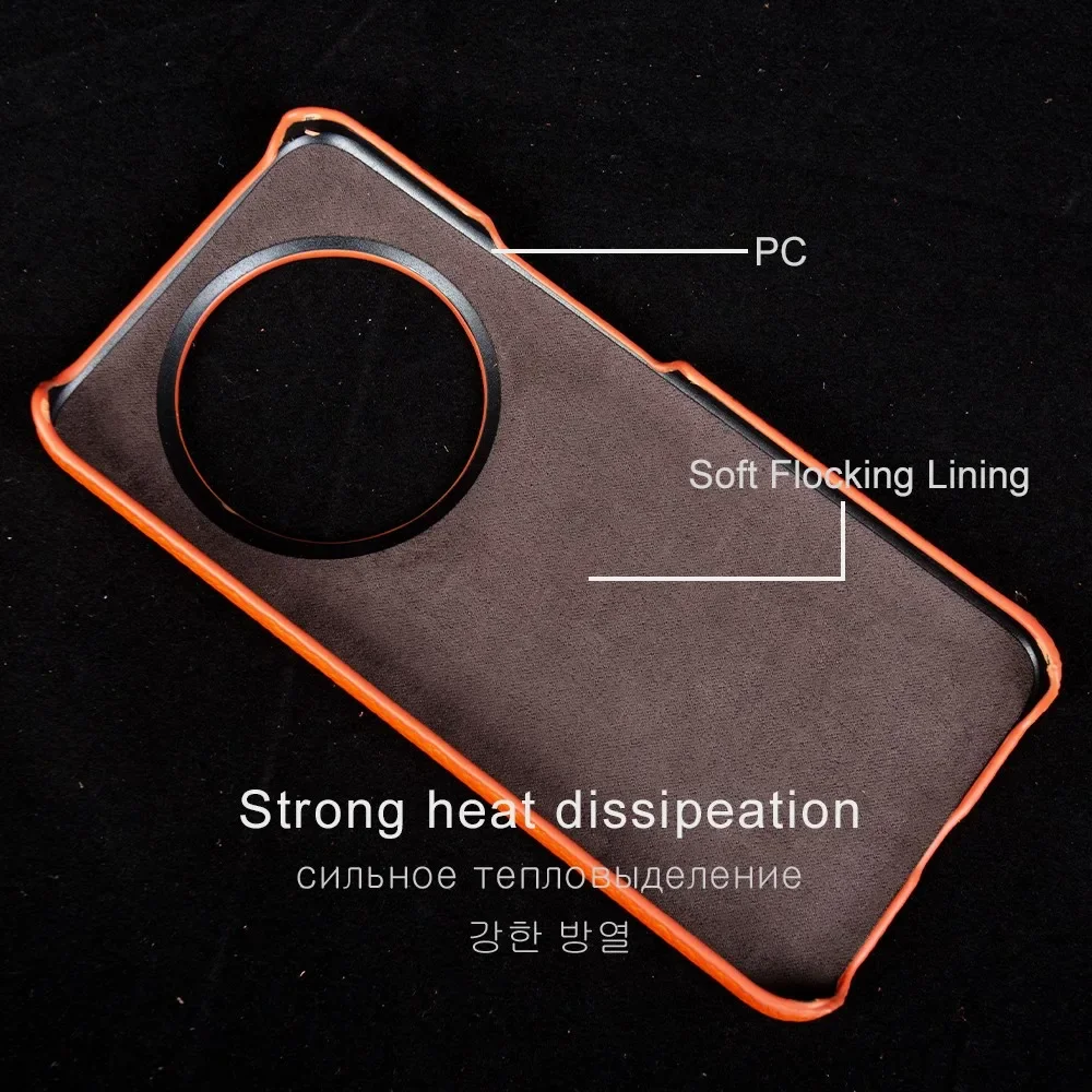 Luxurious Genuine Leather Phone Cover for Huawei Honor Magic Series - Premium Business Case