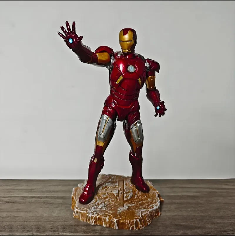 23 cm/9,05 Zoll Anime The Avengers Figur Black Panther und Iron Man Actionfiguren PVC Statue Sammlung Modell Spielzeug Geschenke – Detail 4