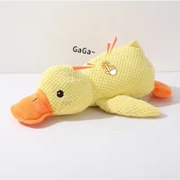 Pet Plush Toy Dog Calming Duck Stuffed Duck Toys Chew Toy Durable Squeaky for Puppy Pet Teeth Cleaning Chew Toy Pet Supplies 1