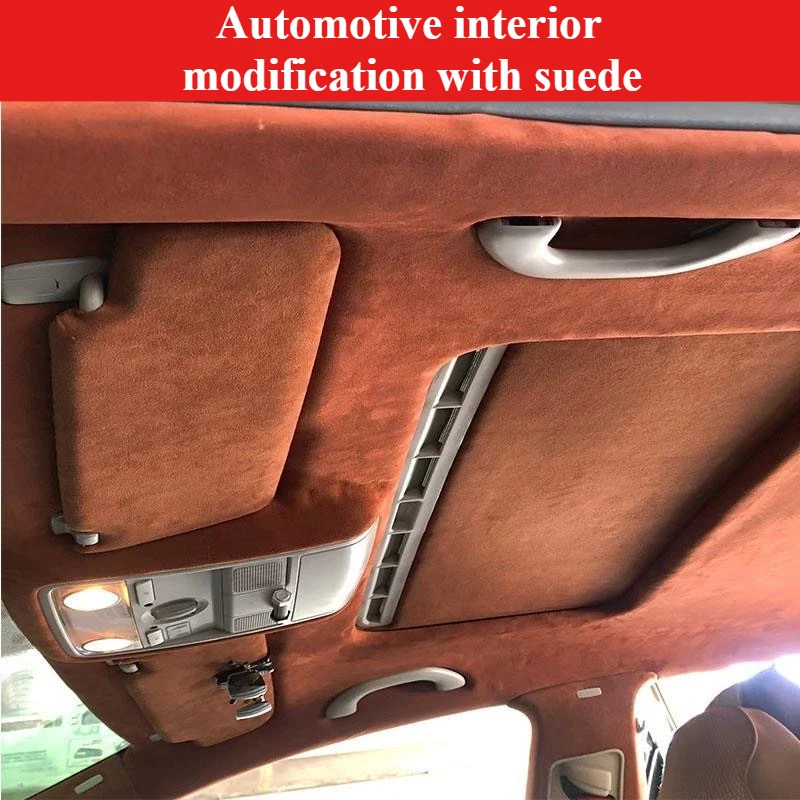 극세사 패브릭 자체 접착 스웨이드 룩 프리미엄 합성 가죽 - 자동차 인테리어 장식에 완벽한 스트레치 필름 패브릭