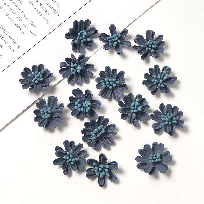 10/20/50 Stück künstliche Blumen, kleine Gänseblümchen, Heimdekoration, Hochzeitsdekoration, künstliche Blumen, DIY-Girlande, Braut-CraftJewelry – Detail 10