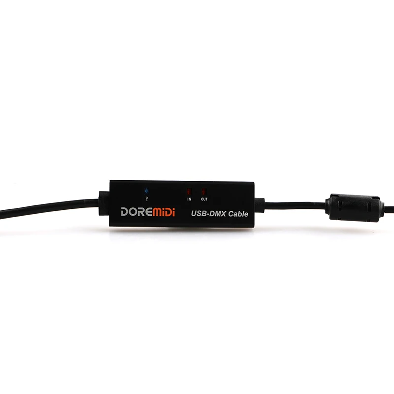 USB To DMX/RDM Cable DOREMiDi With Indicator Magnetic Ring Shield USB2.0 Full Speed adapter usb dmx cable adapter