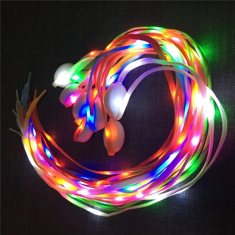 Women Shoelaces Sport Shoes Party Decoration Luminous Sneakers Elastic Shoelaces Cross Braiding Strap Shoe Accessories