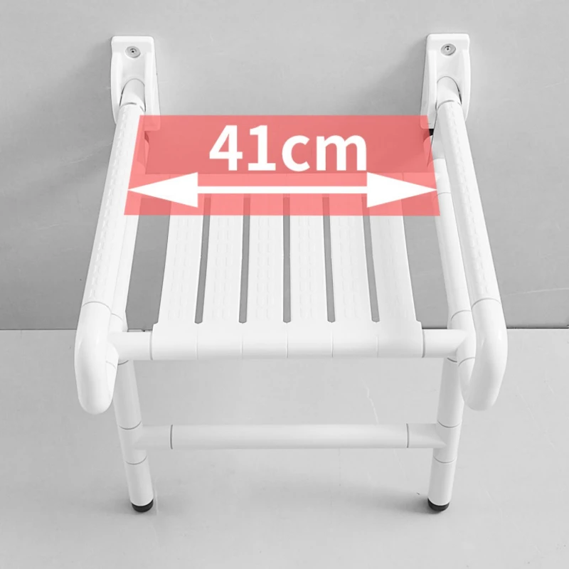 Folding Shower Bathroom Stool Quality Balance Wall Mounted Shower Chair Metal Small Metal Tamburete Ducha Bathroom Furniture 3