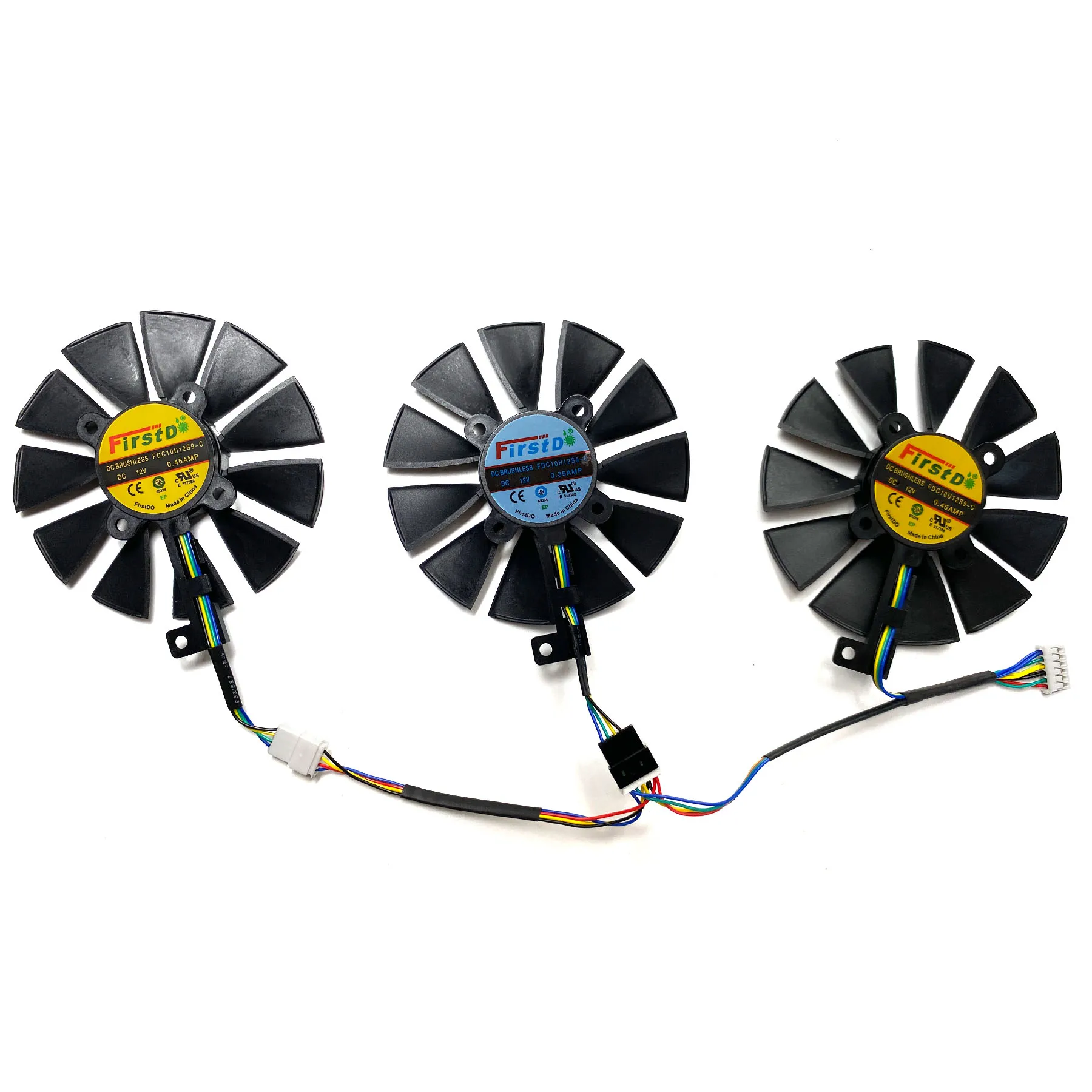 Asus Geforce Gtx1060 1070 1080 1080ti Rog Strix Ventilador de Substituição de Placa Gráfica Fdc10u12s9-c Fdc10h12s9-c Novo - Imagem 2
