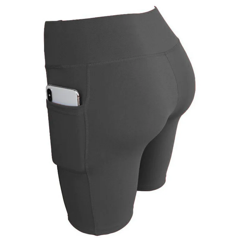 Womens Yoga Shorts - Quick Dry Fitness Biker Running Shorts with Pocket