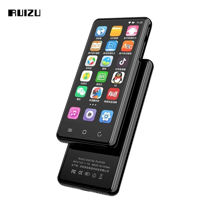 

RUIZU H8 WIFI Android MP3 player BT V5.0 Touch Screen 4.0inch 16GB music mp3 player with Speaker,FM,E-book,Recorder,Video