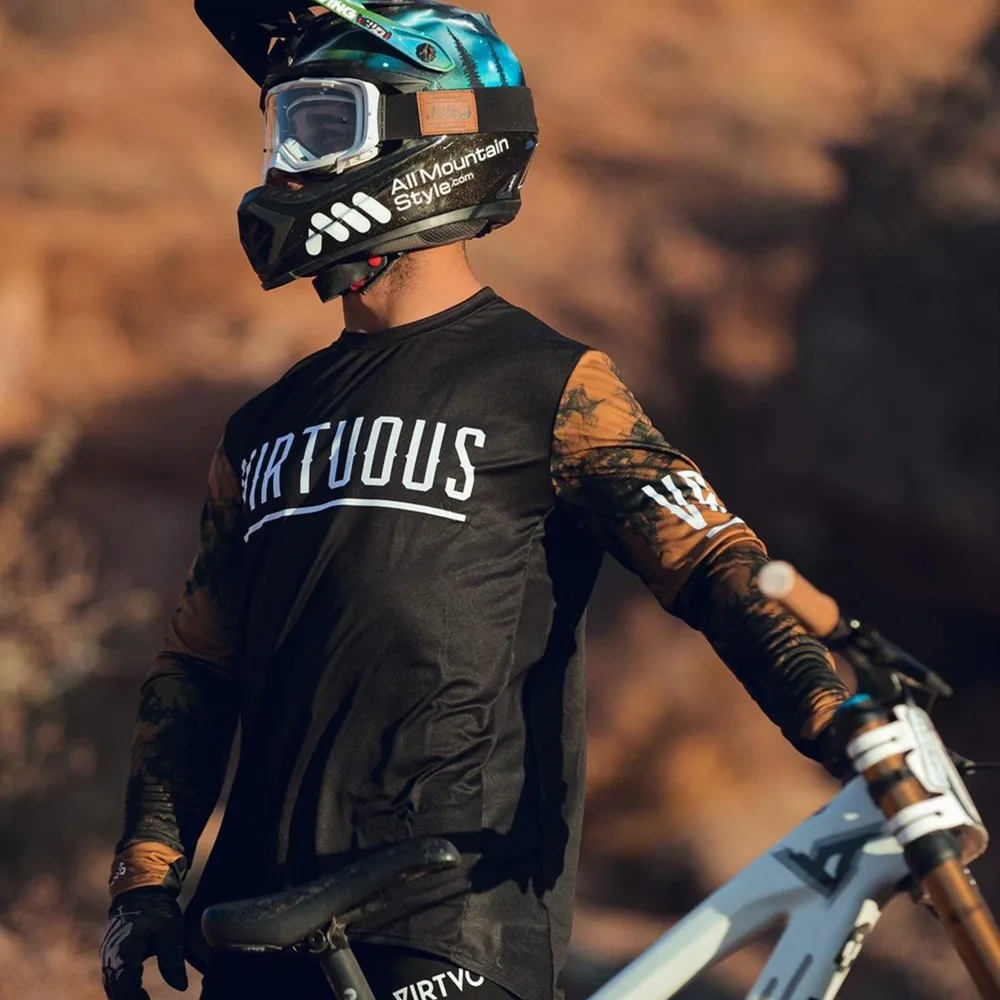 thumbnail image 1 of 2023 Virtuous Vrts Cruz Mtb Motocross Jersey Bicicleta Bmx Bicicleta de montaña Carreras de resistencia Descenso Ciclismo Camiseta Dh Maillot, 1 of 5