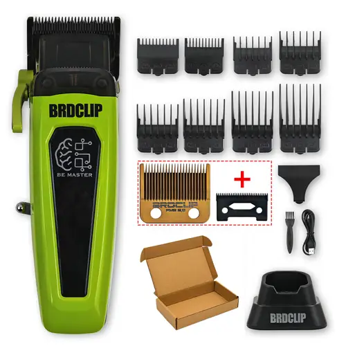 BRDCLIP Professional Electric Hair Clipper BRD 106 Hair Trimmer for Man 7500RPM with Base 5-adjusted DLC Blade Barber Machine - Image 11