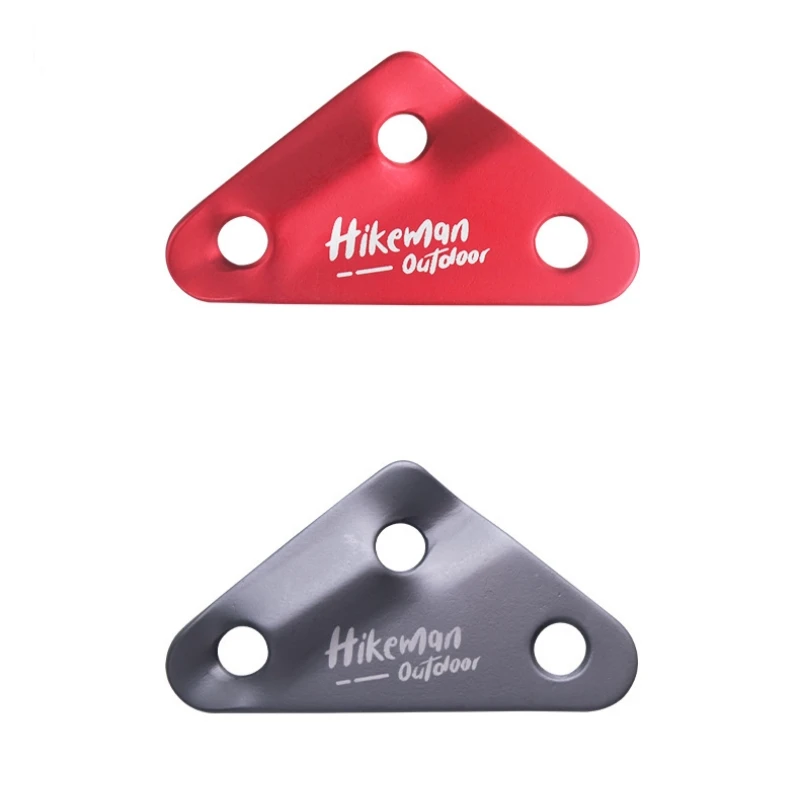 Outdoor Wind Rope Buckle Adjustment Buckle Aluminum Alloy Anti-Slip Camping Tent Canopy Accessories Three-Hole Rope Buckle