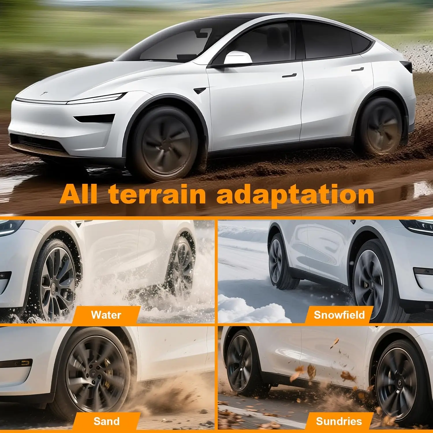 Tesla Model Y Juniper PC spatlappen rondom bescherming